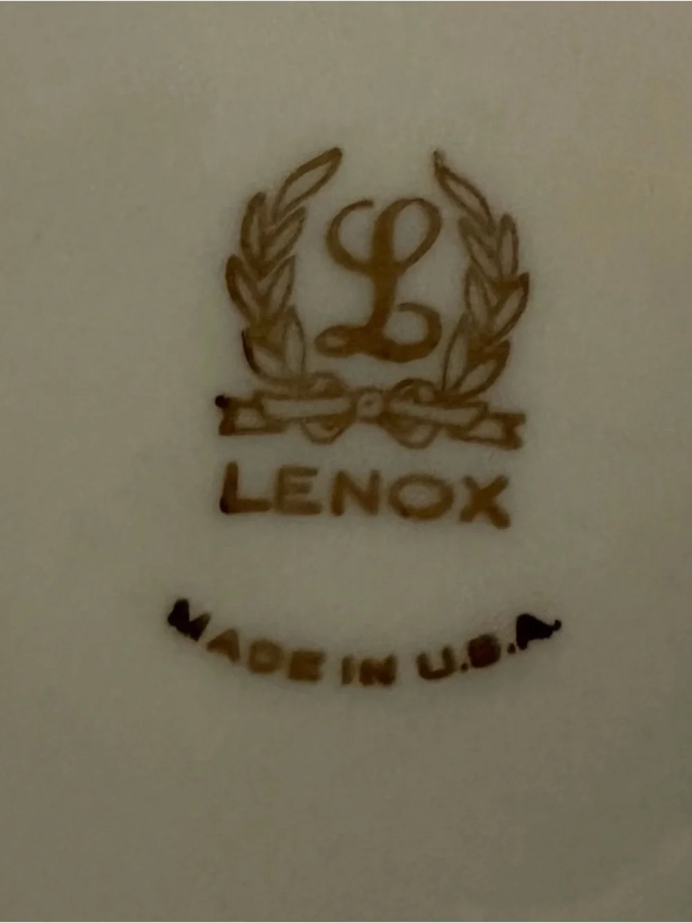 Lenox Cream Ceramic Candle Holders with Gold Trim - Pair